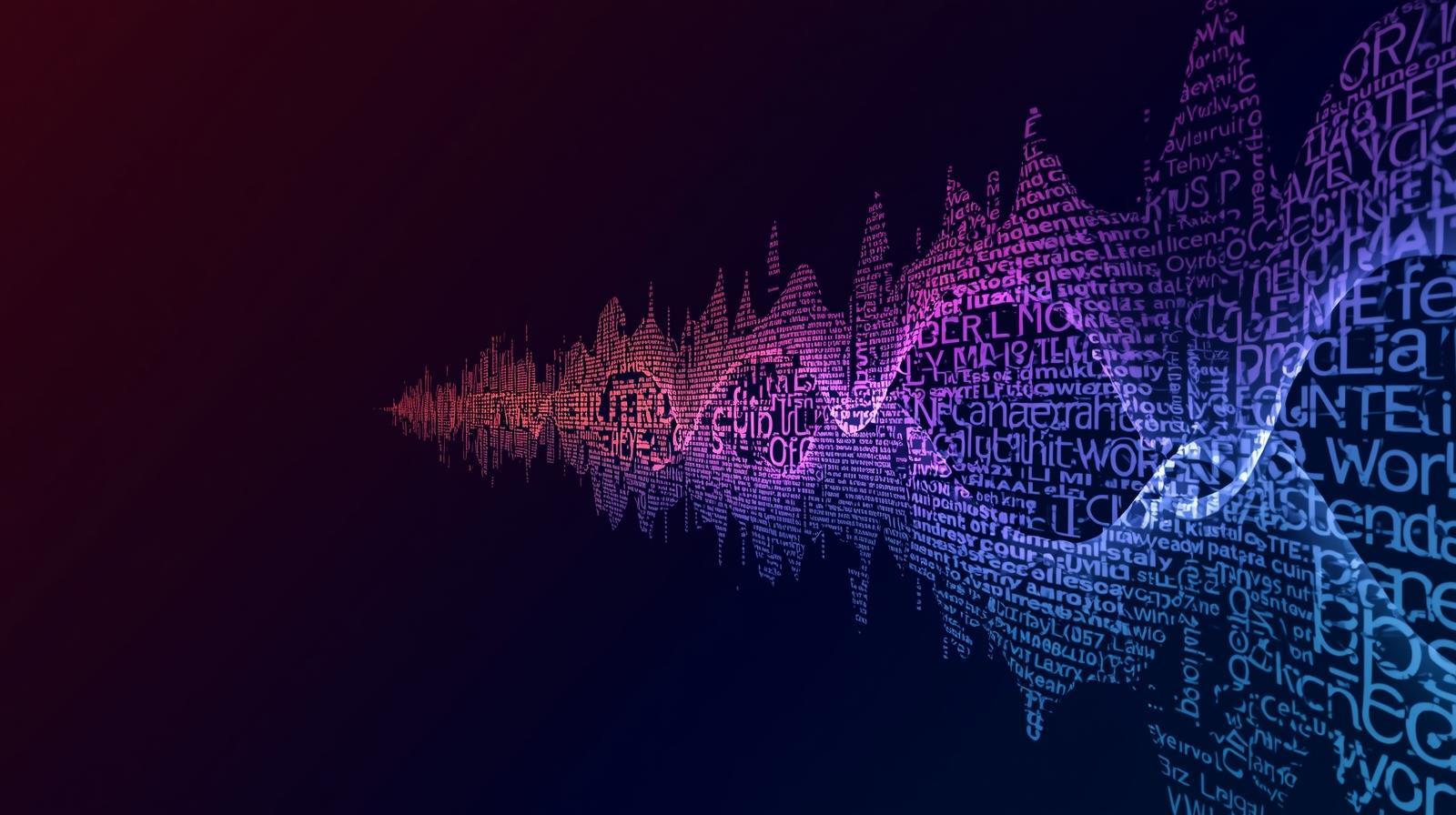 image of text being turned into speech